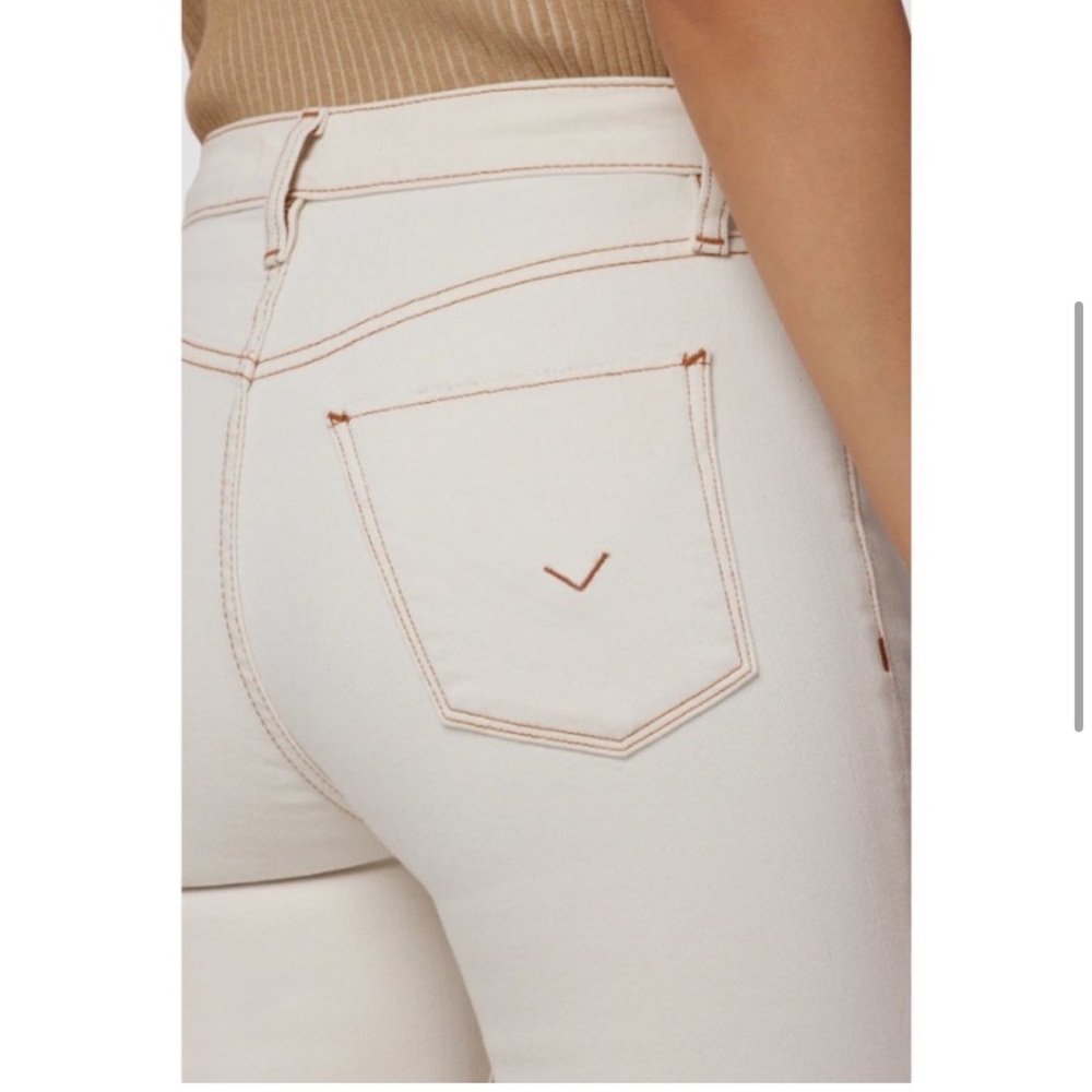 ❤️… Hudson HOLLY Women's Cream Flare Jeans